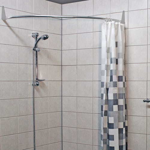 Duschstång Ericsindustrier Rundad för Hörn