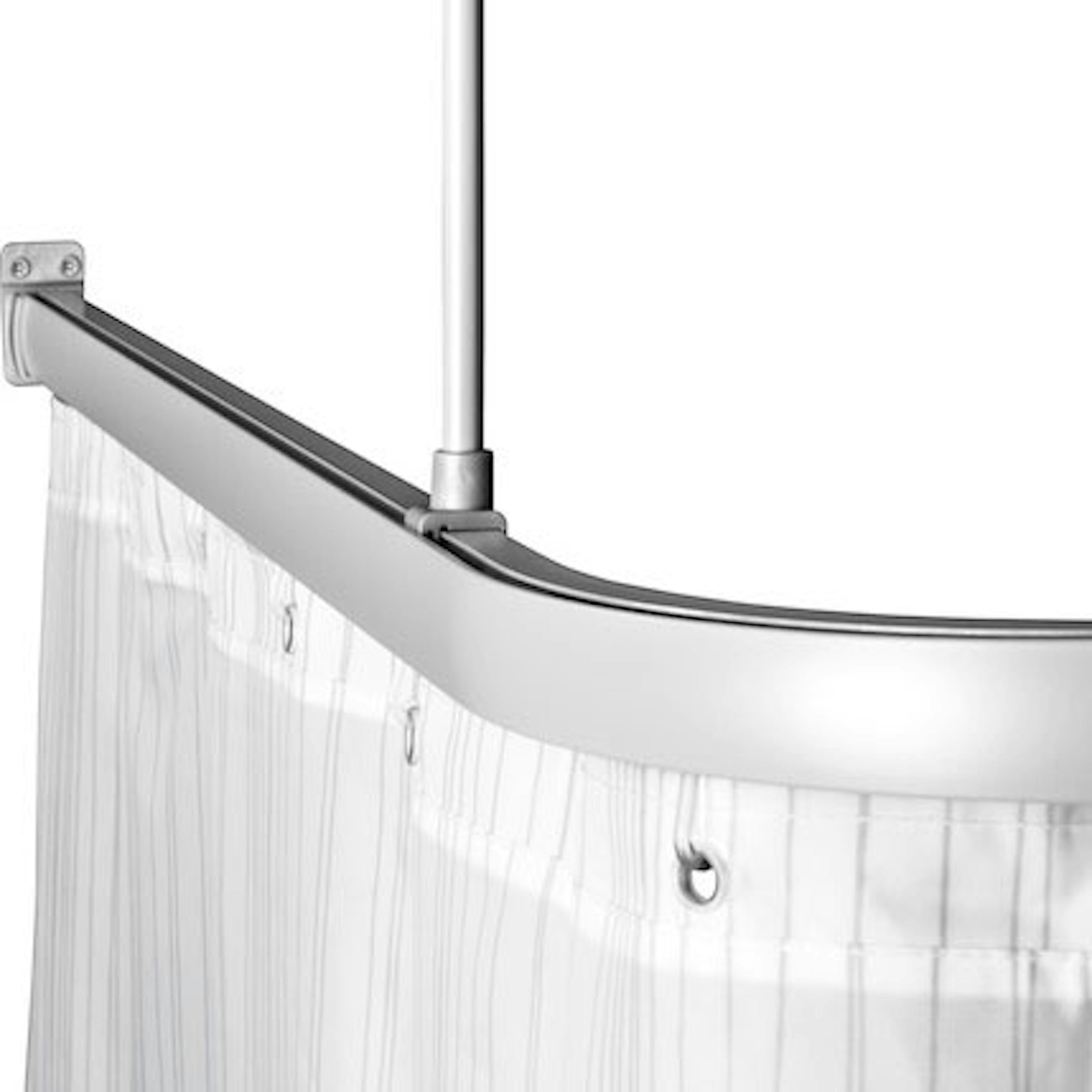 Duschstång Leijma Stabil L-Form Silver
