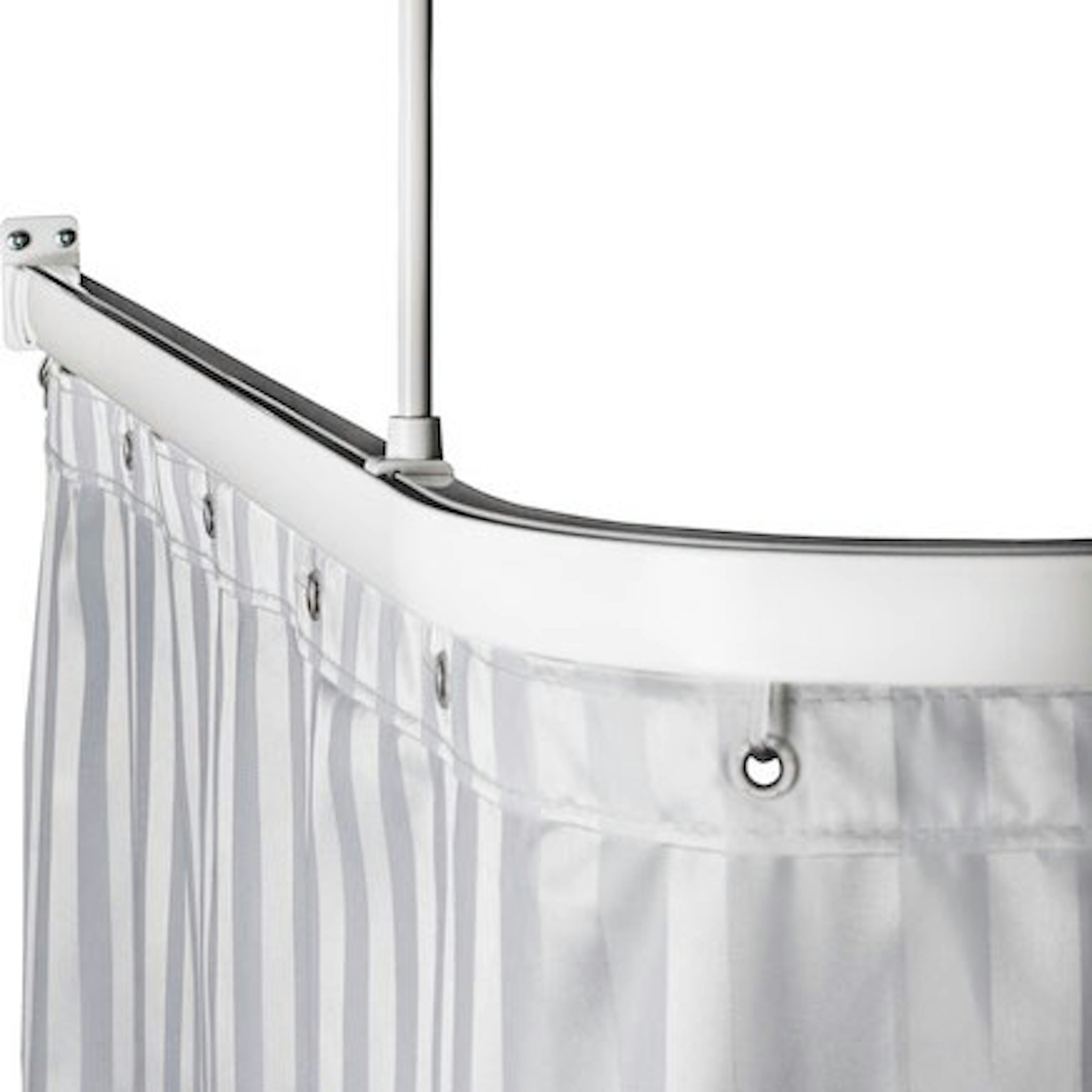 Duschstång Leijma Stabil U-Form Vit