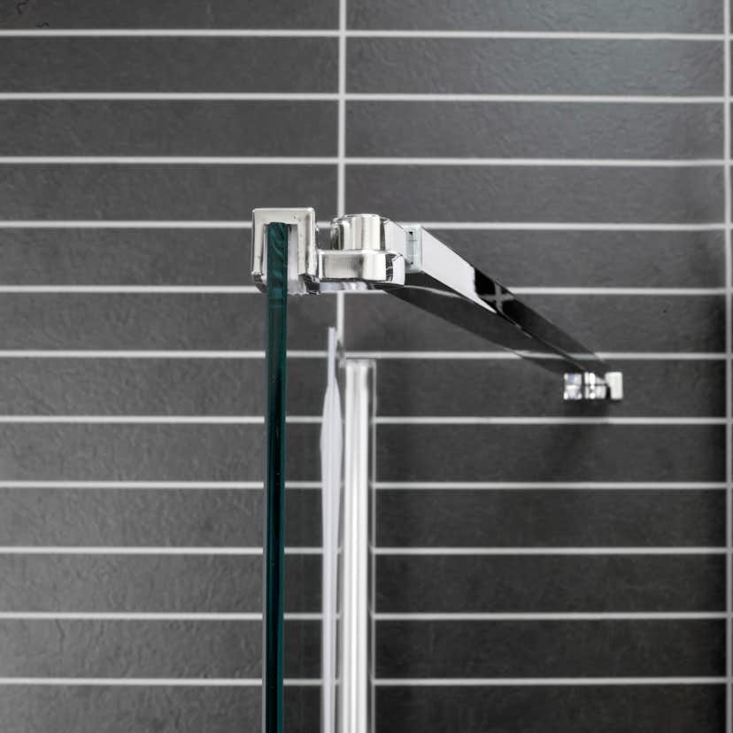 Duschvägg Arrow Wall Delvis Frostat Glas