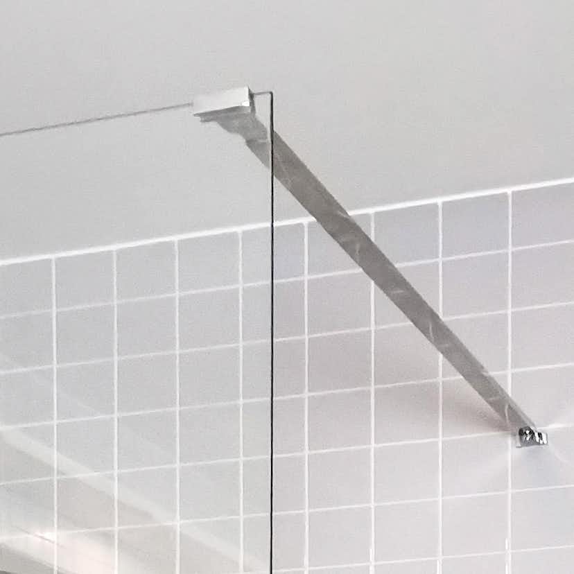 Duschvägg Arrow Wall Delvis Frostat Glas