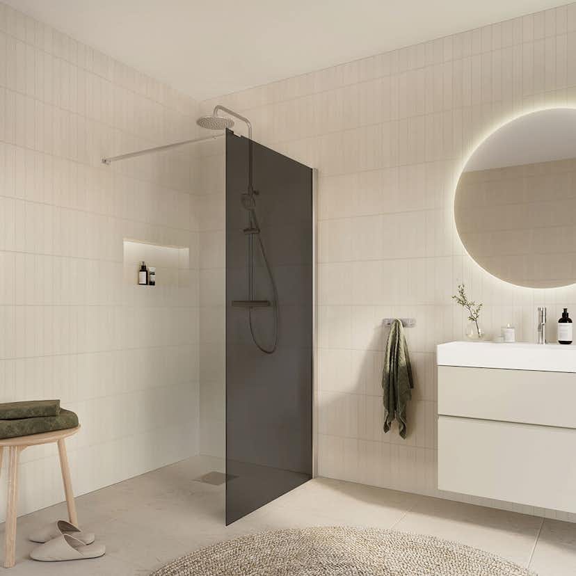 Duschvägg Arrow Wall Tonat Glas