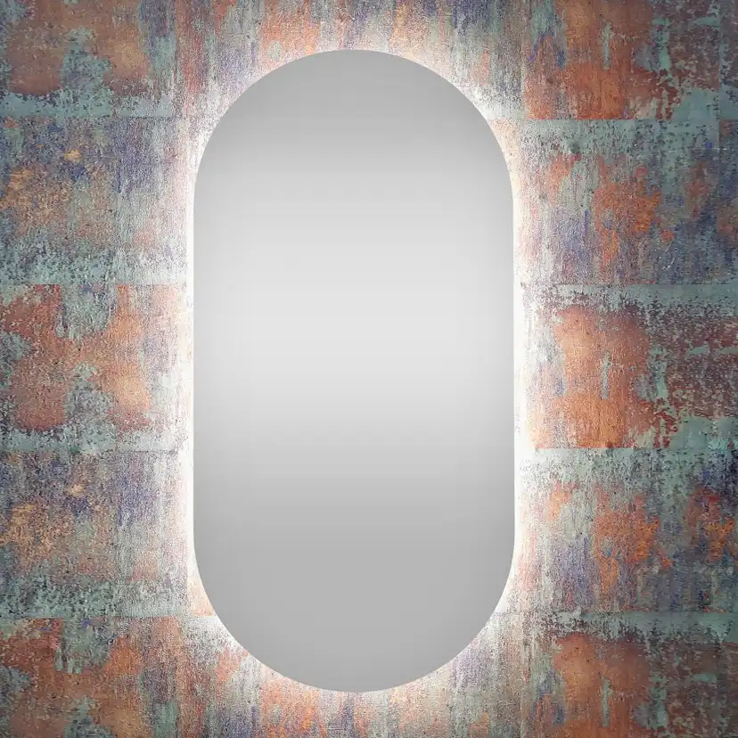 Spegel Vidi Edith 500x1000 mm med LED-belysning