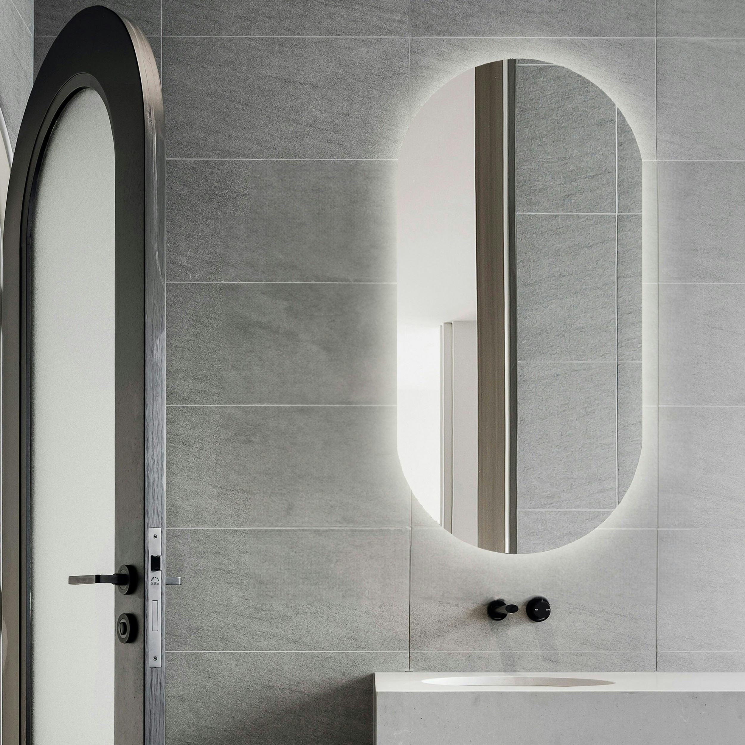 Spegel Vidi Edith Lux med LED-belysning