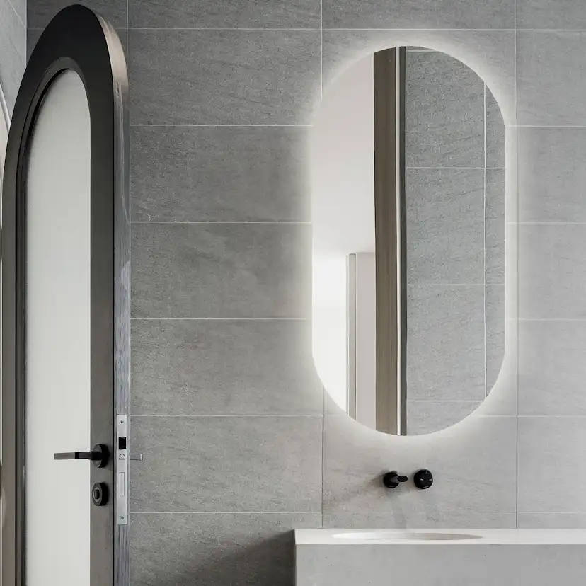 Spegel Vidi Edith Lux med LED-belysning