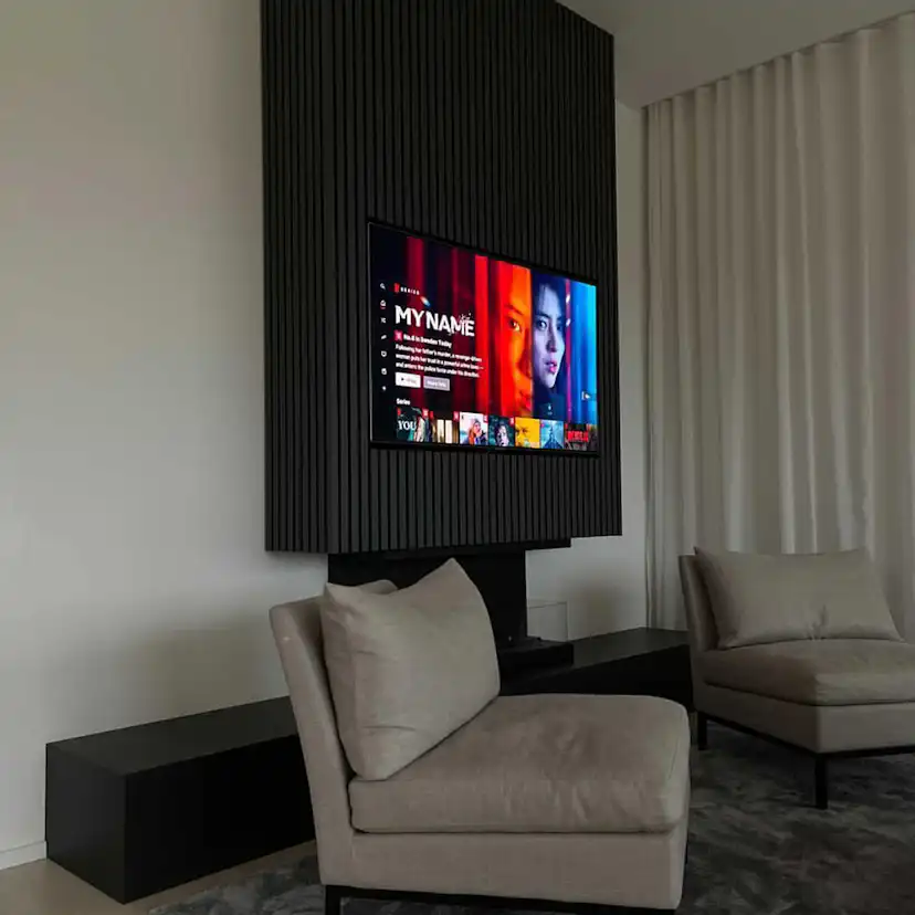 Akustikpanel Wood on wall Ek Grålackad