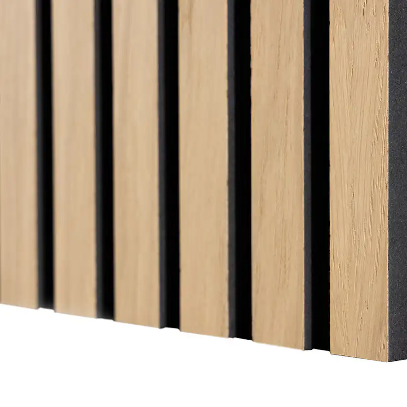 Akustikpanel Wood on wall Ek Ljuslackad
