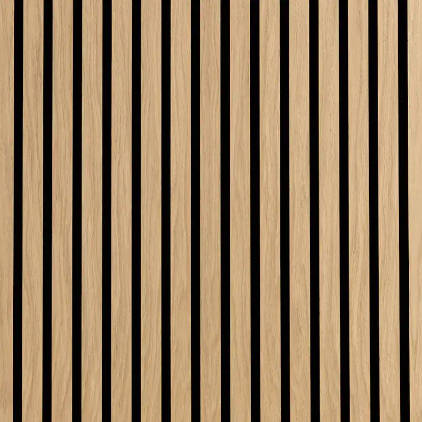 Akustikpanel Wood on wall Ek Ljuslackad