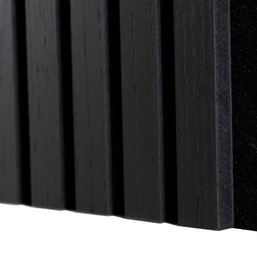Akustikpanel Wood on wall Ek Svartlackad