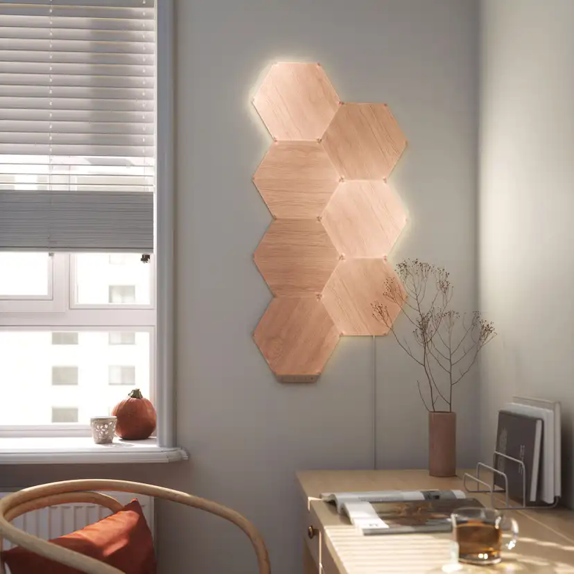 Belysningssystem Nanoleaf Elements Hexagons Startkit 7-pack