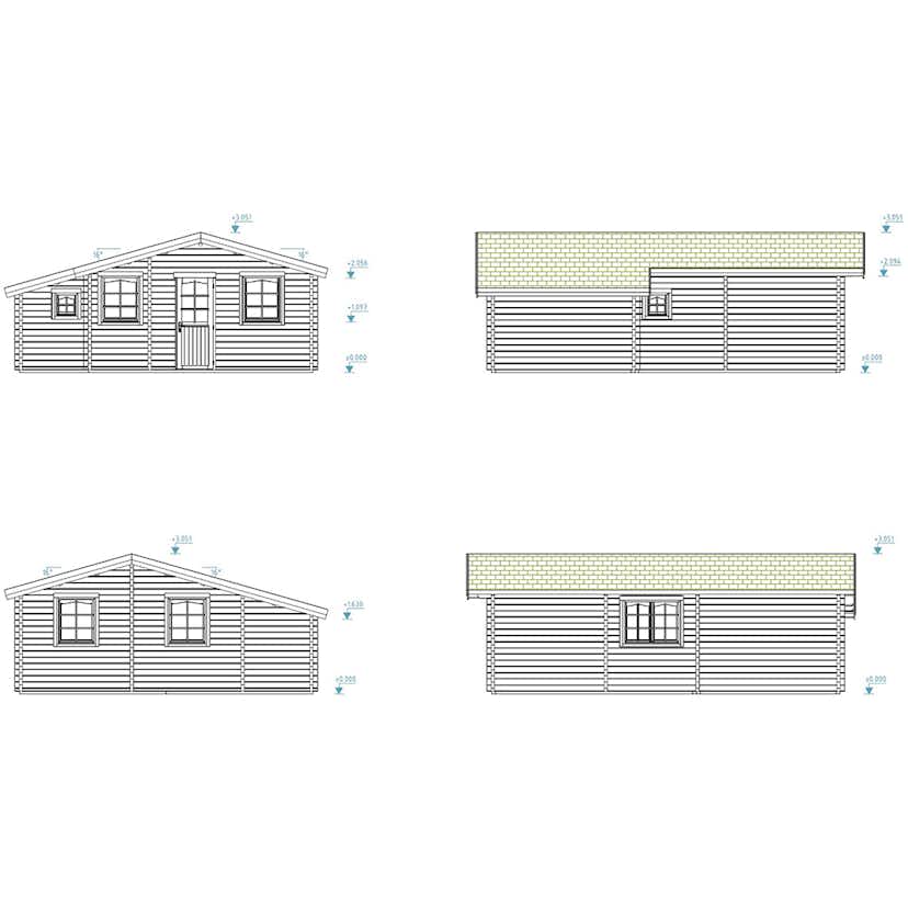 Stuga Palmako Emily 42 m2
