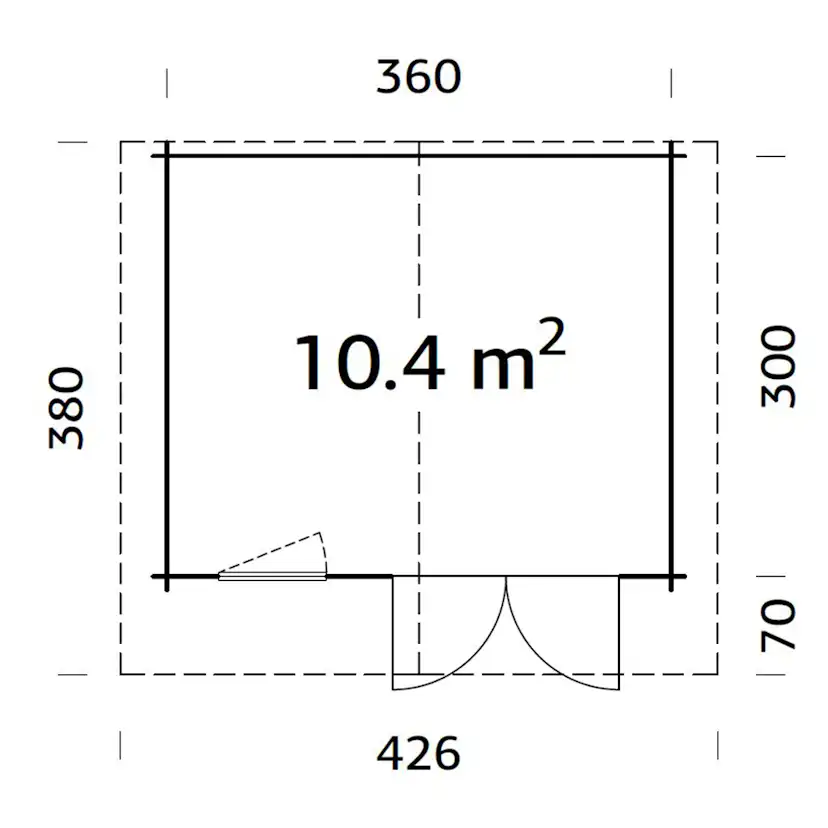 Stuga Palmako Emma 10,8