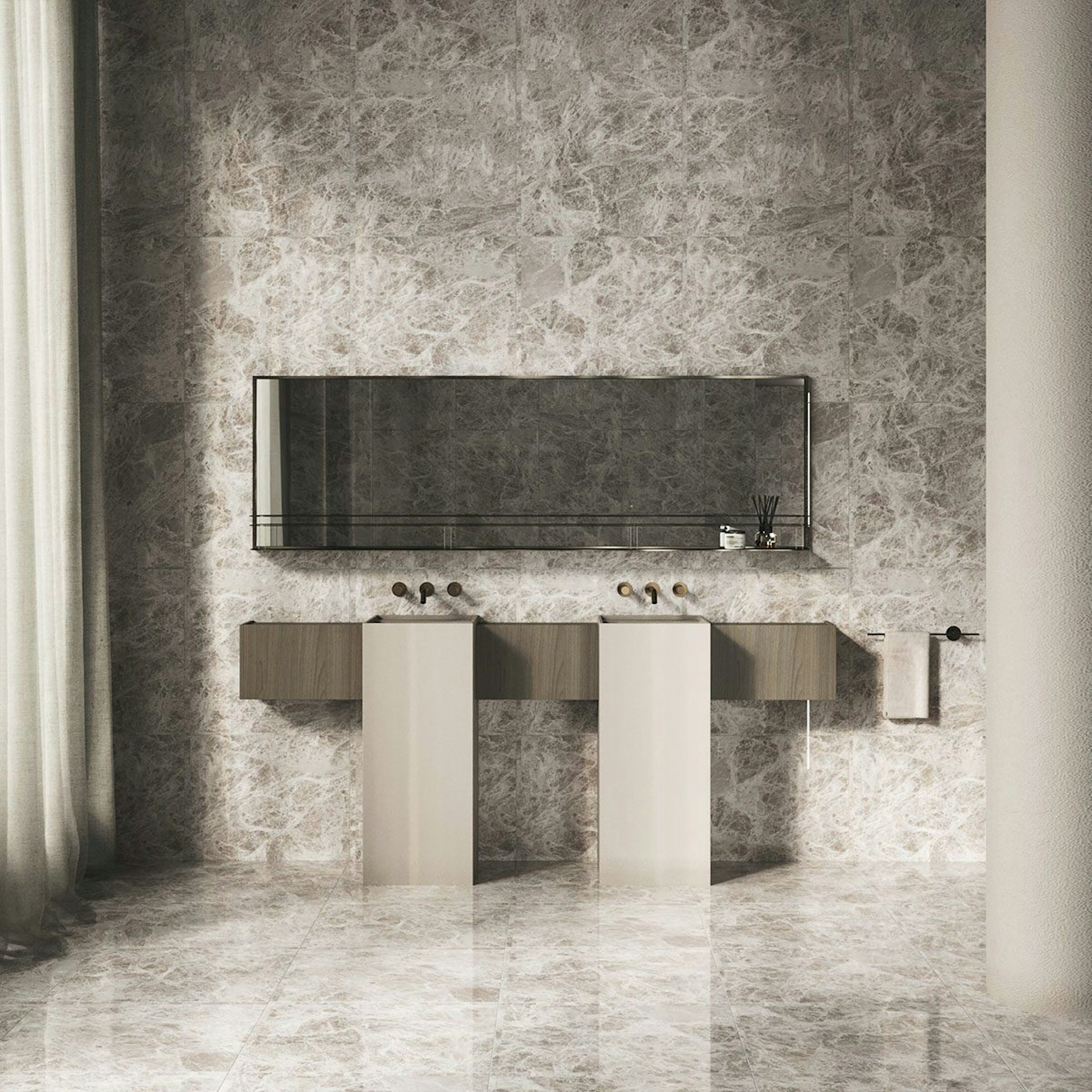 Klinker Emperador Light Grey Marmor Blank 60x60 cm