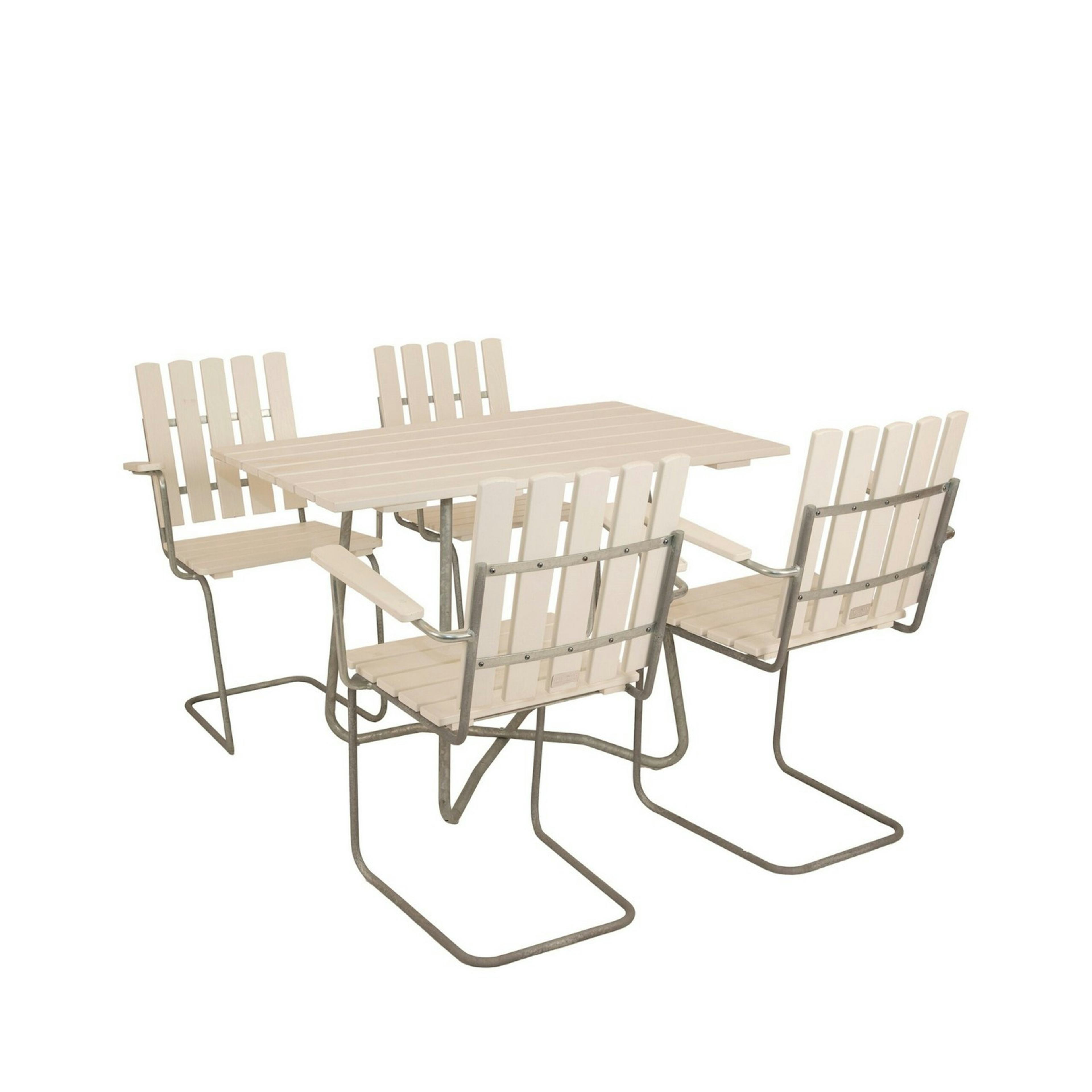 Matgrupp Utomhus Eden Wood Amanda med 4 Utefåtöljer