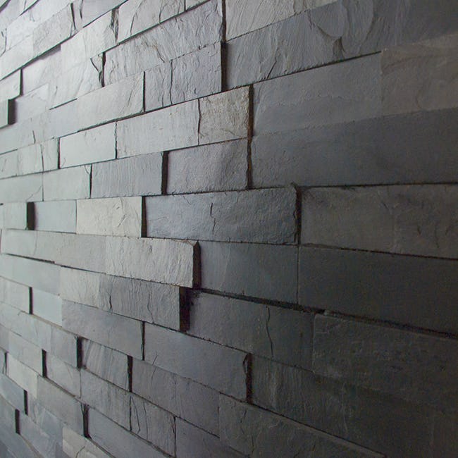 Fasadsten Stencentralen Aqua Black Lerskiffer