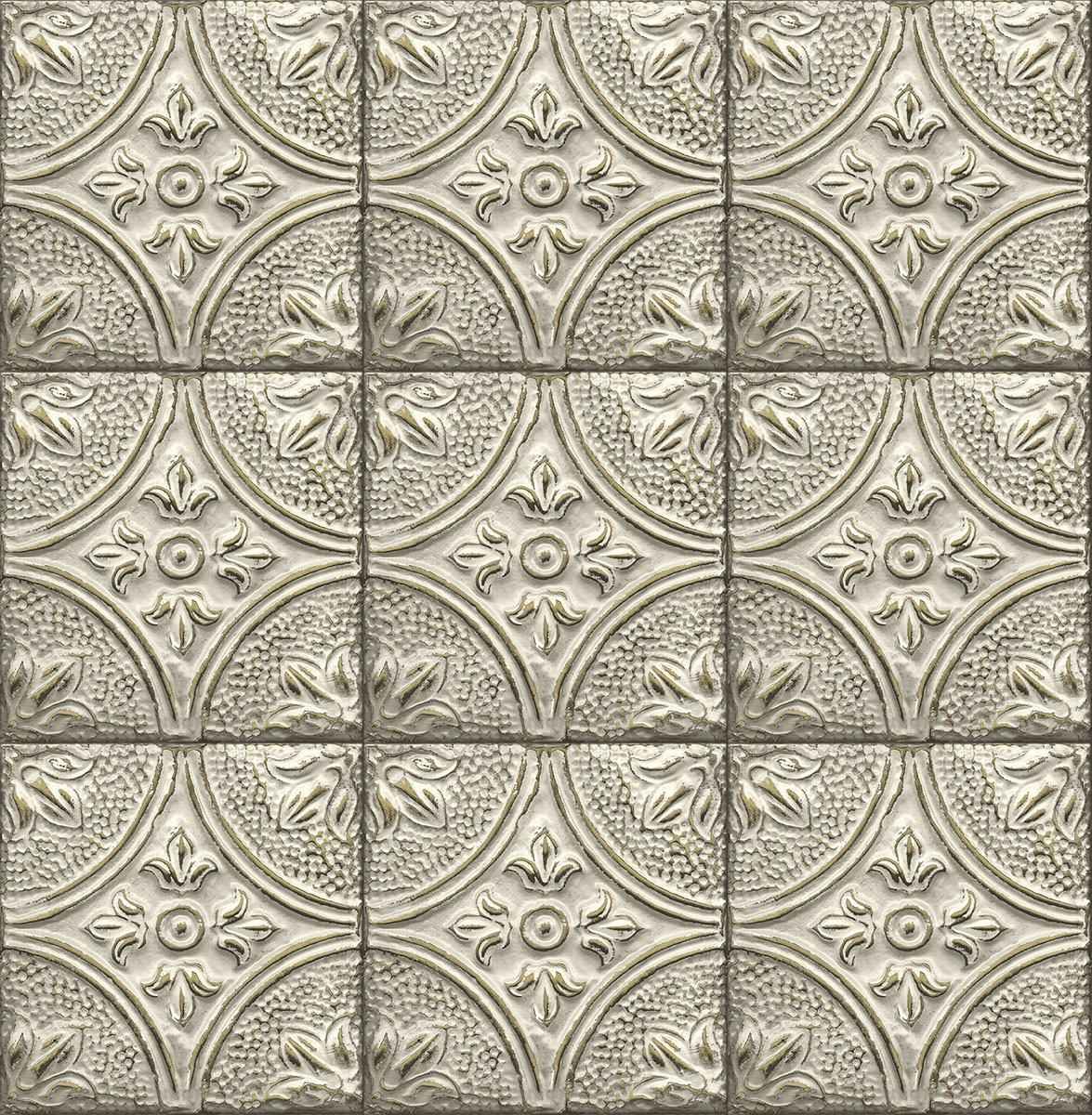 Tapet A Street Prints Tin Tile FD23764