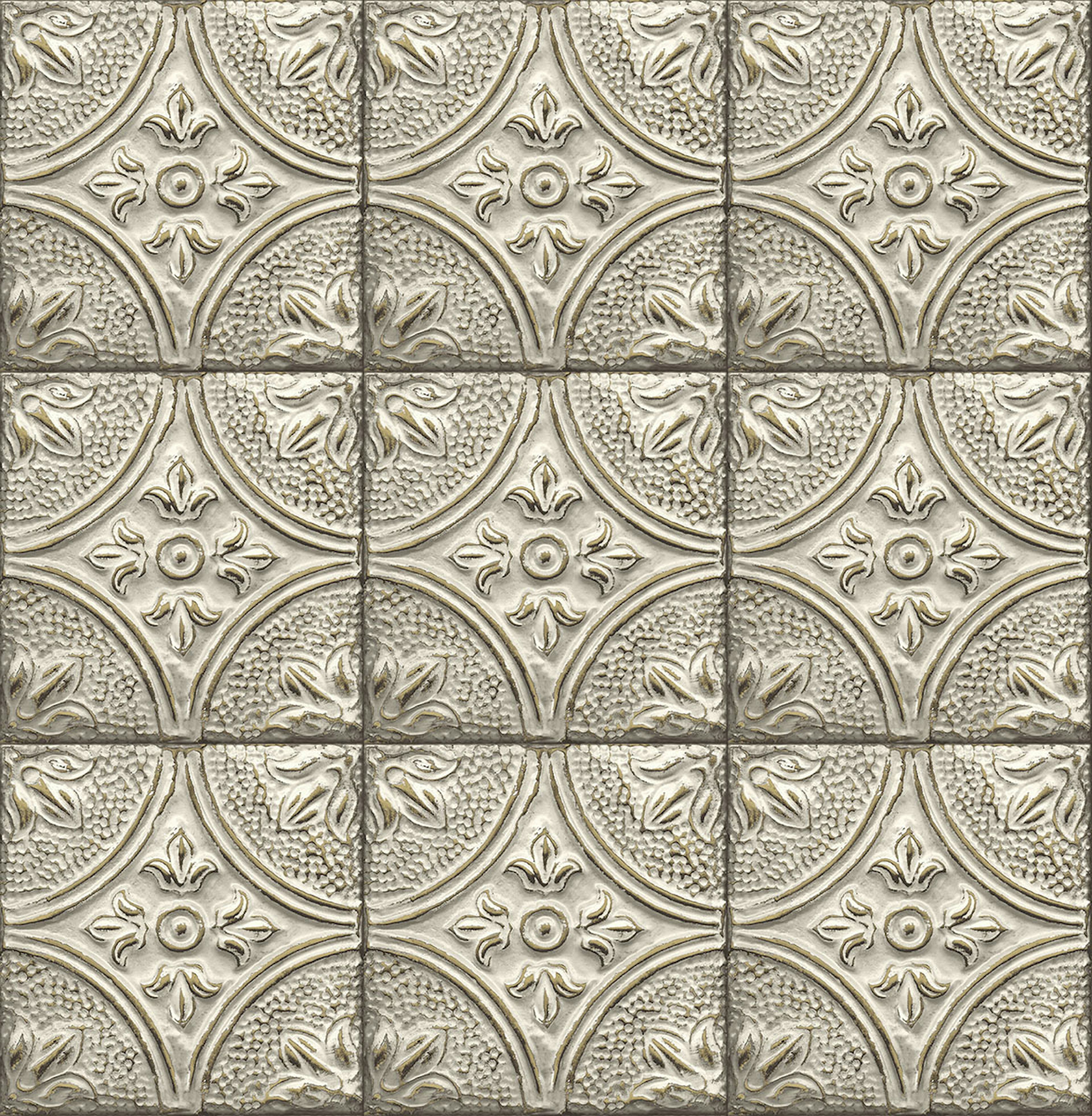 Tapet A Street Prints Tin Tile FD23764