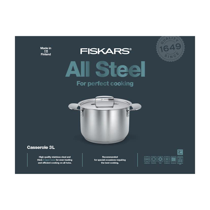 Gryta Fiskars All Steel 18 cm