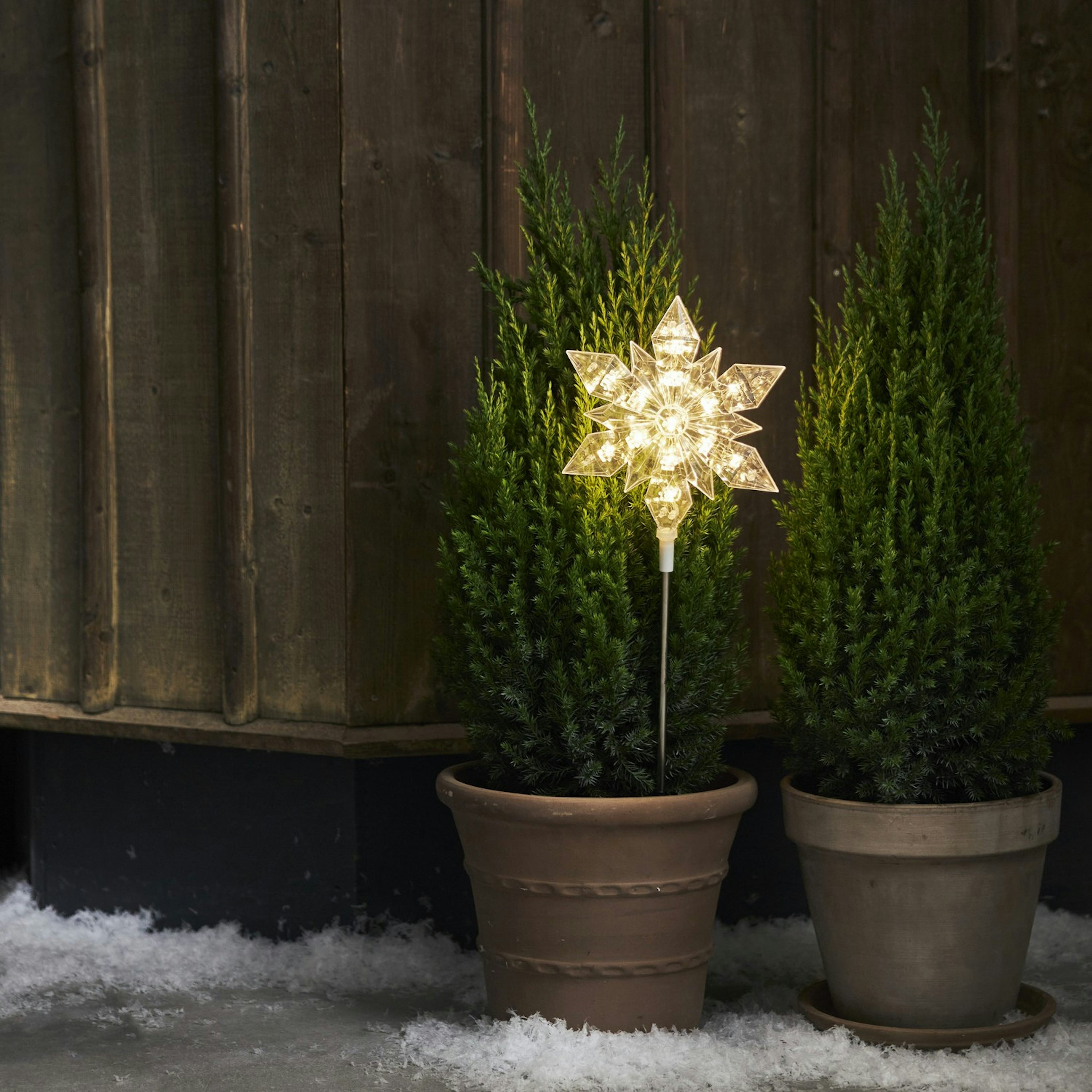 Utomhusdekoration Star Trading Flocke Snöflinga 60 cm B/O