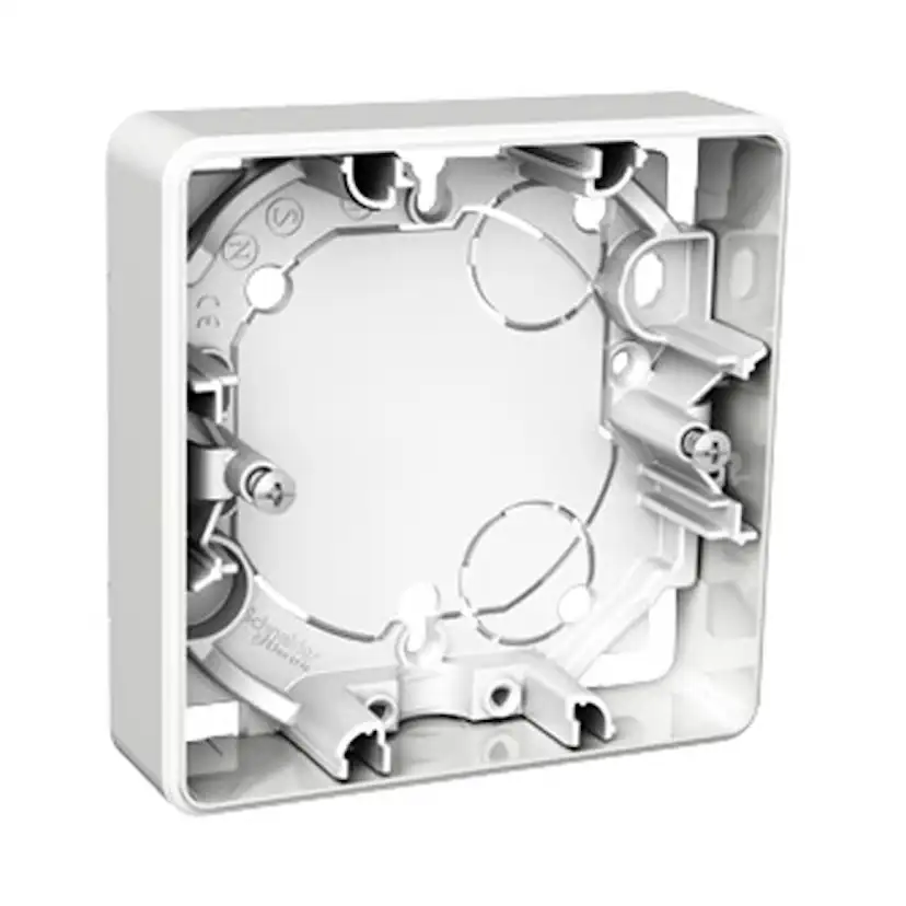 Förhöjningsram Schneider Electric Exxact Vit