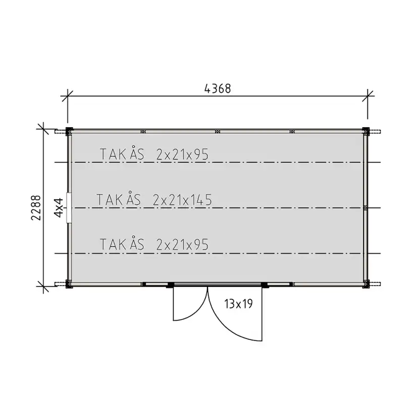 Förråd Jabo Lysekil 10 m² Redskapsbod i Trä