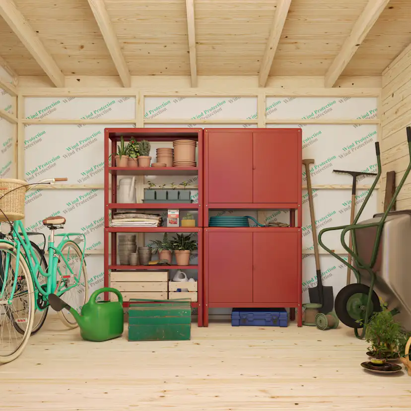 Förråd Palmako Kalle 13,5 m² Redskapsbod i Trä med Pulpettak