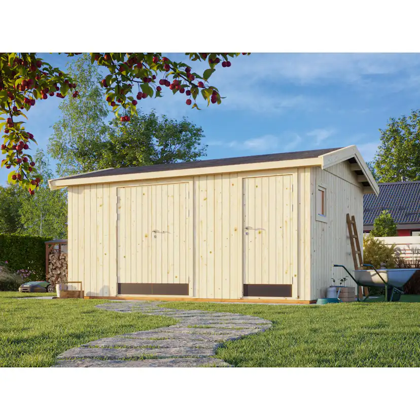 Förråd Palmako Olaf 13,5 m² Redskapsbod i Trä med Sadeltak