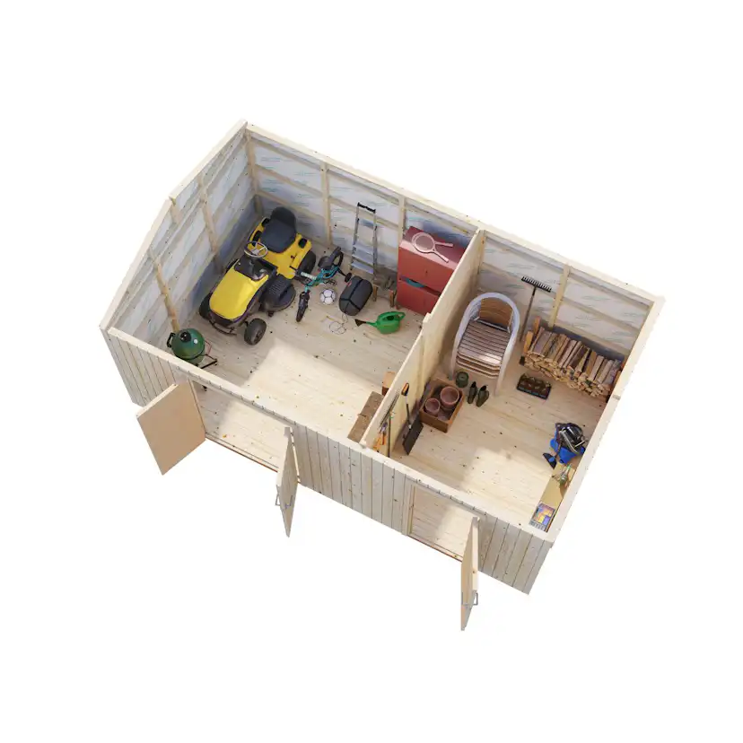 Förråd Palmako Olaf 16,9 m² Redskapsbod i Trä med Sadeltak