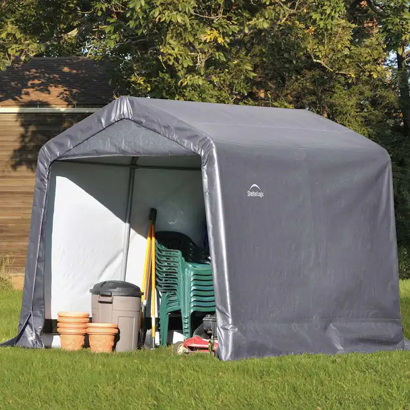 Förrådstält gop Original 5,8 m² i Galvaniserat Stål & Polyetenväv