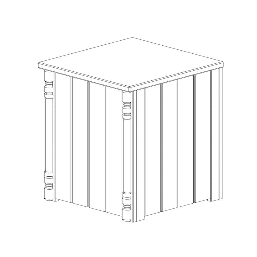 Förvaringspall Björbo Badrum Valhall