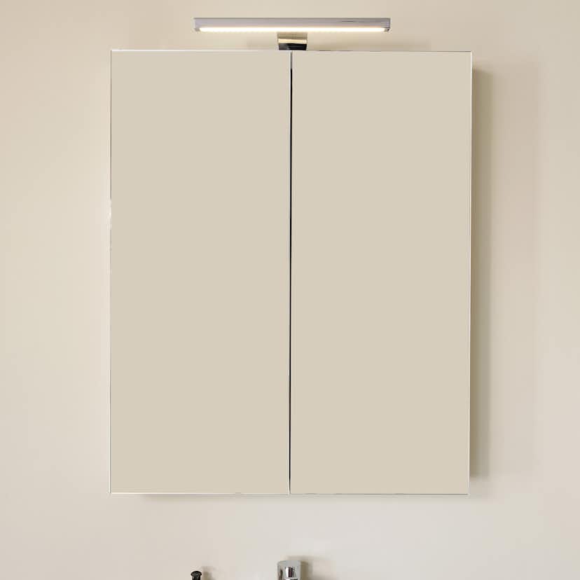 Möbelpaket Vedum Free 615 Compact Maja med Tvättställ och Spegelskåp Viken Vit