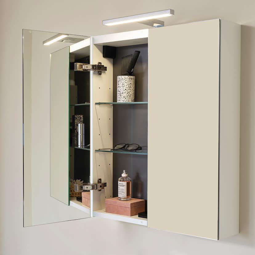 Möbelpaket Vedum Free 615 Compact Maja med Tvättställ och Spegelskåp Viken Vit