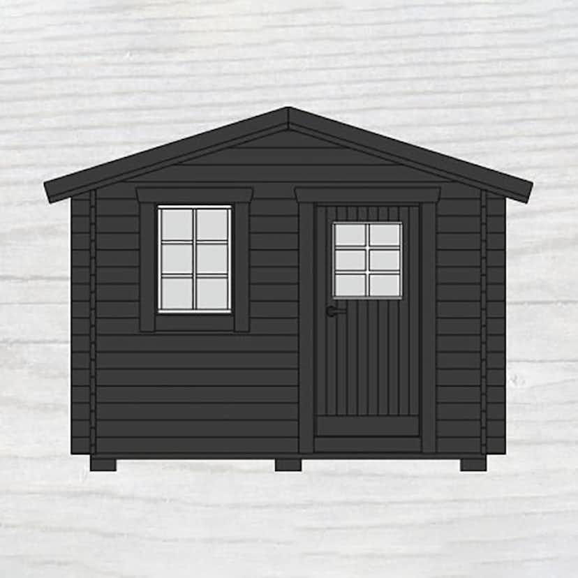 Friggebod Baseco Bruks 10 m² Stuga i Trä med Sadeltak