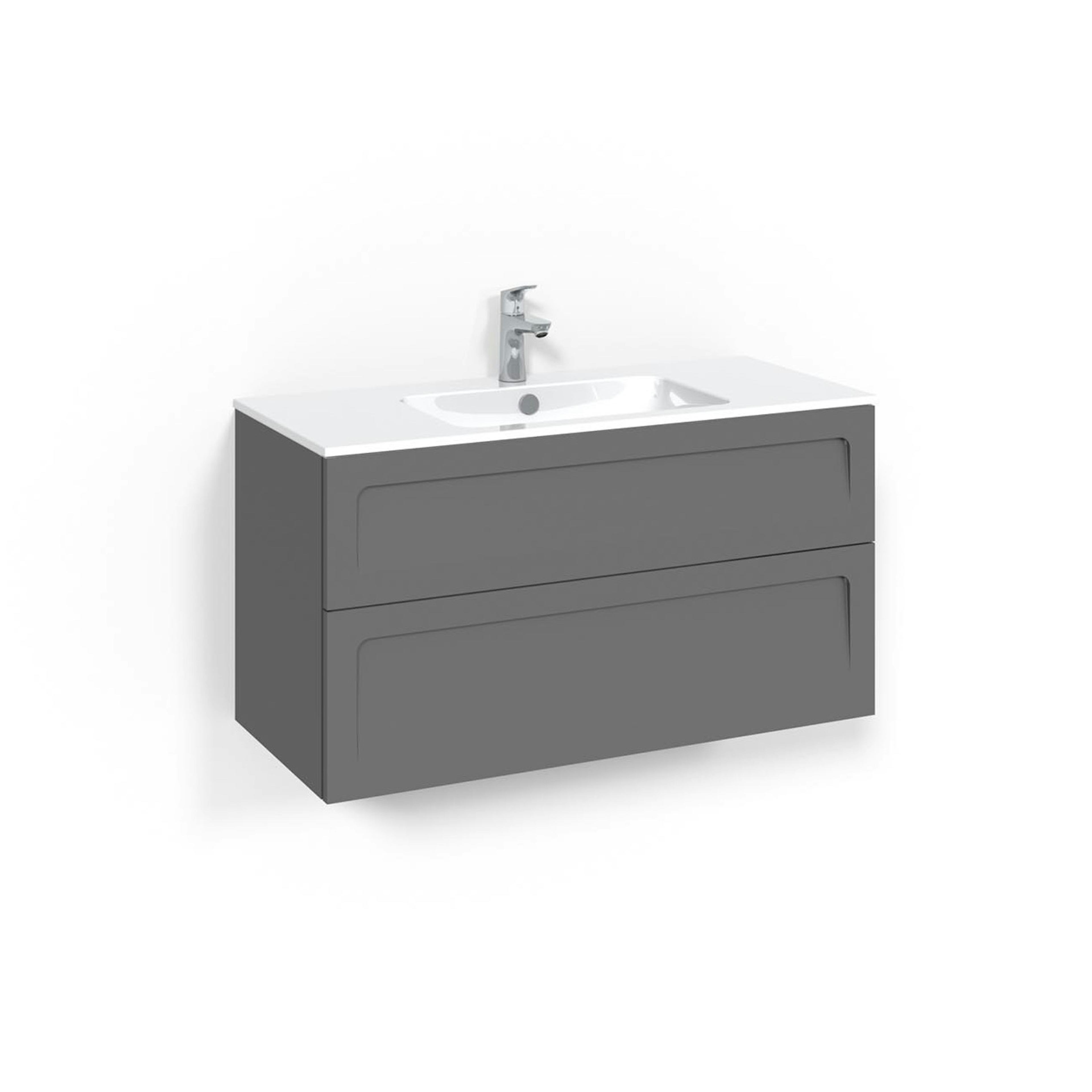 Tvättställsskåp Macro Design Crown Ramlucka Light 14