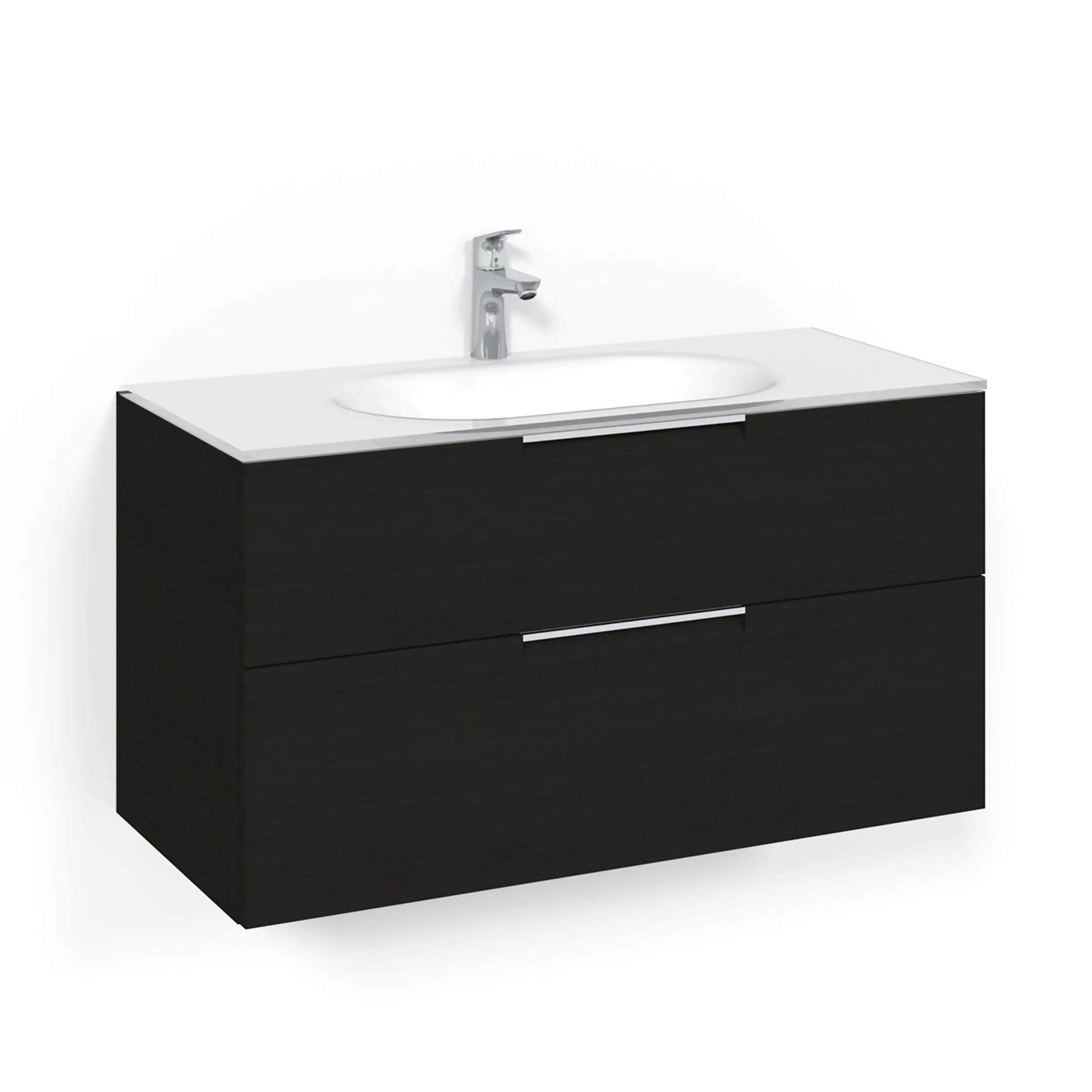 Tvättställsskåp Macro Design Crown Grip Med Glastvättställ