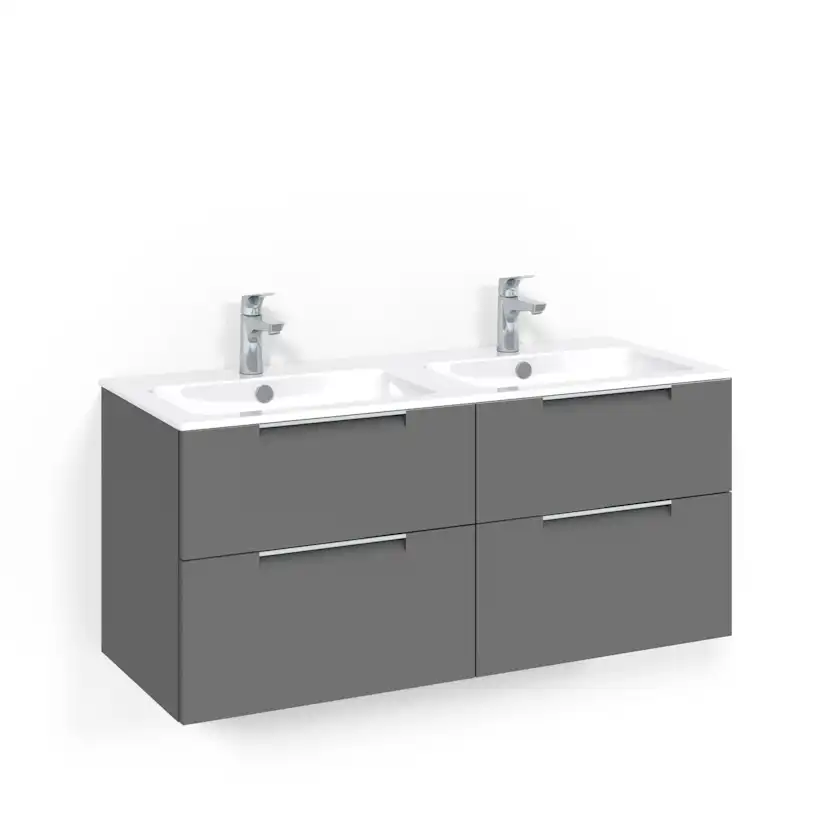 Tvättställsskåp Macro Design Crown Grip med Dubbelt Tvättställ