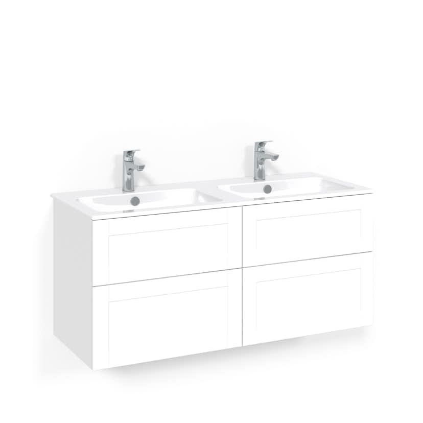 Tvättställsskåp Macro Design Crown Frame med Dubbelt Tvättställ