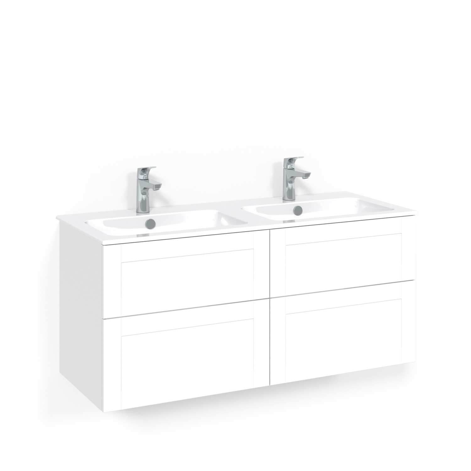 Tvättställsskåp Macro Design Crown Frame med Dubbelt Tvättställ