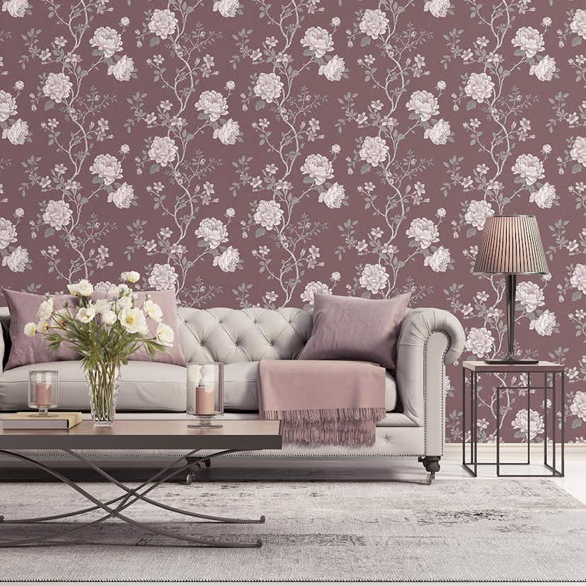 Tapet Galerie Wallcoverings Vintage Roses G45304