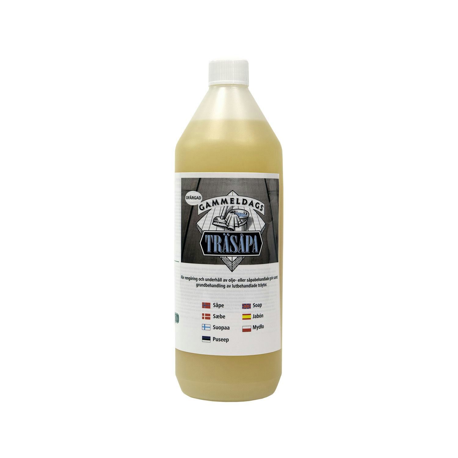 Träsåpa Gammeldags Ofärgad
