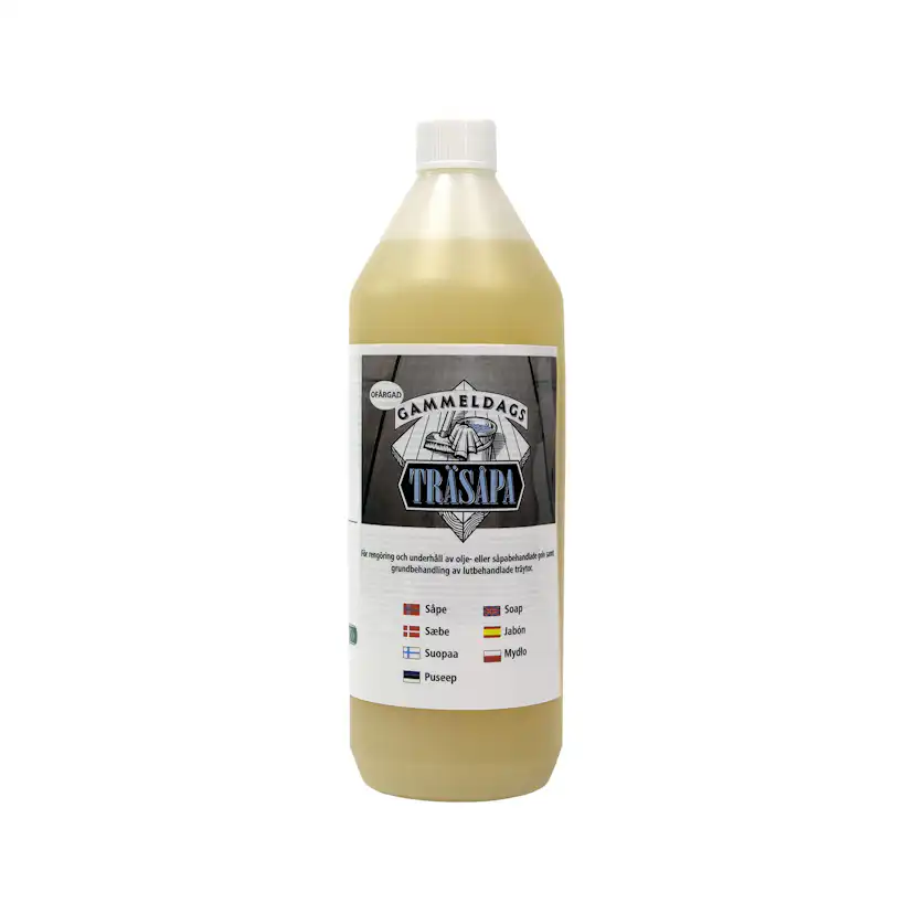 Träsåpa Gammeldags Ofärgad