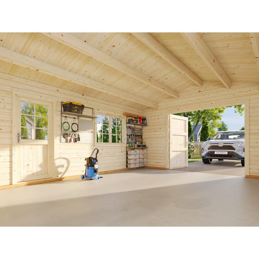 Garage Palmako Roger 23,9 m2 med Dörr