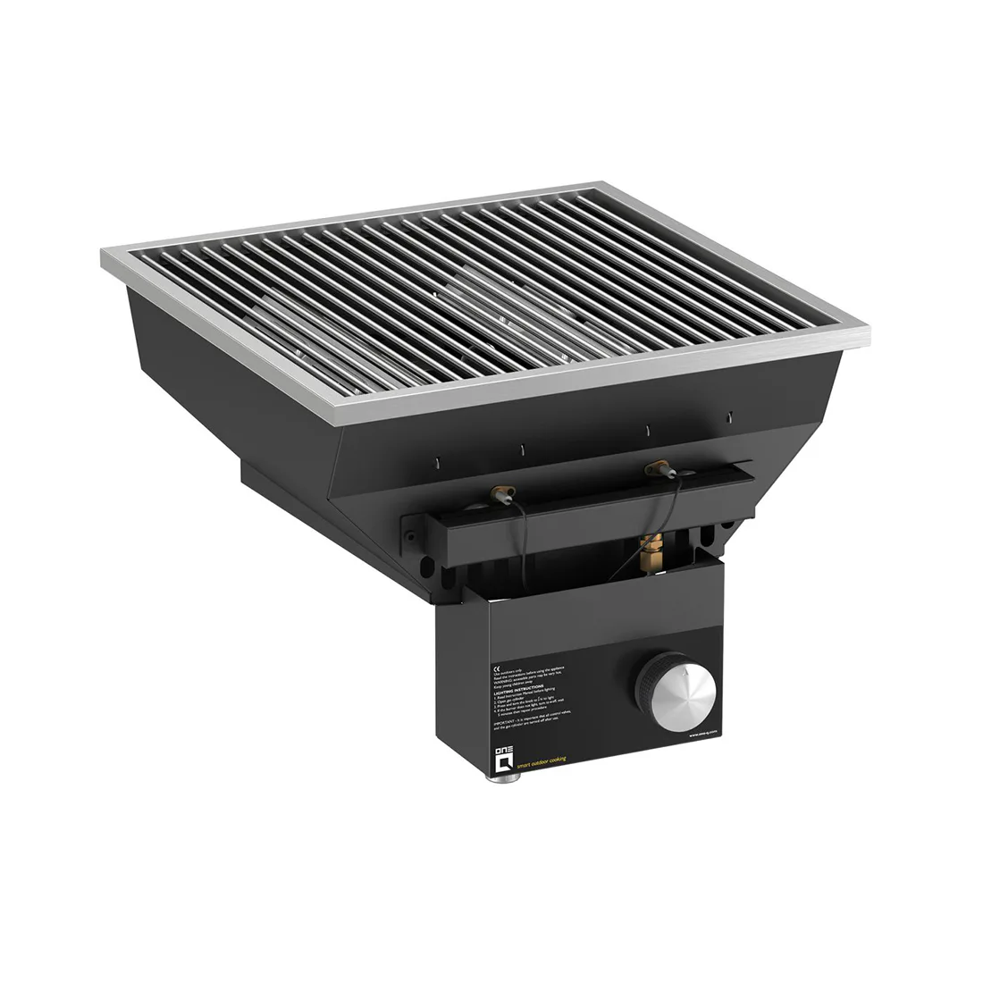 Gasolgrill Jabo Svart 8 kW 40x40cm