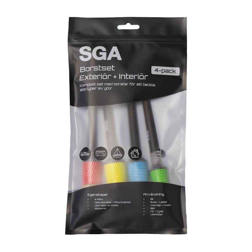 Borstset SGA 4-pack