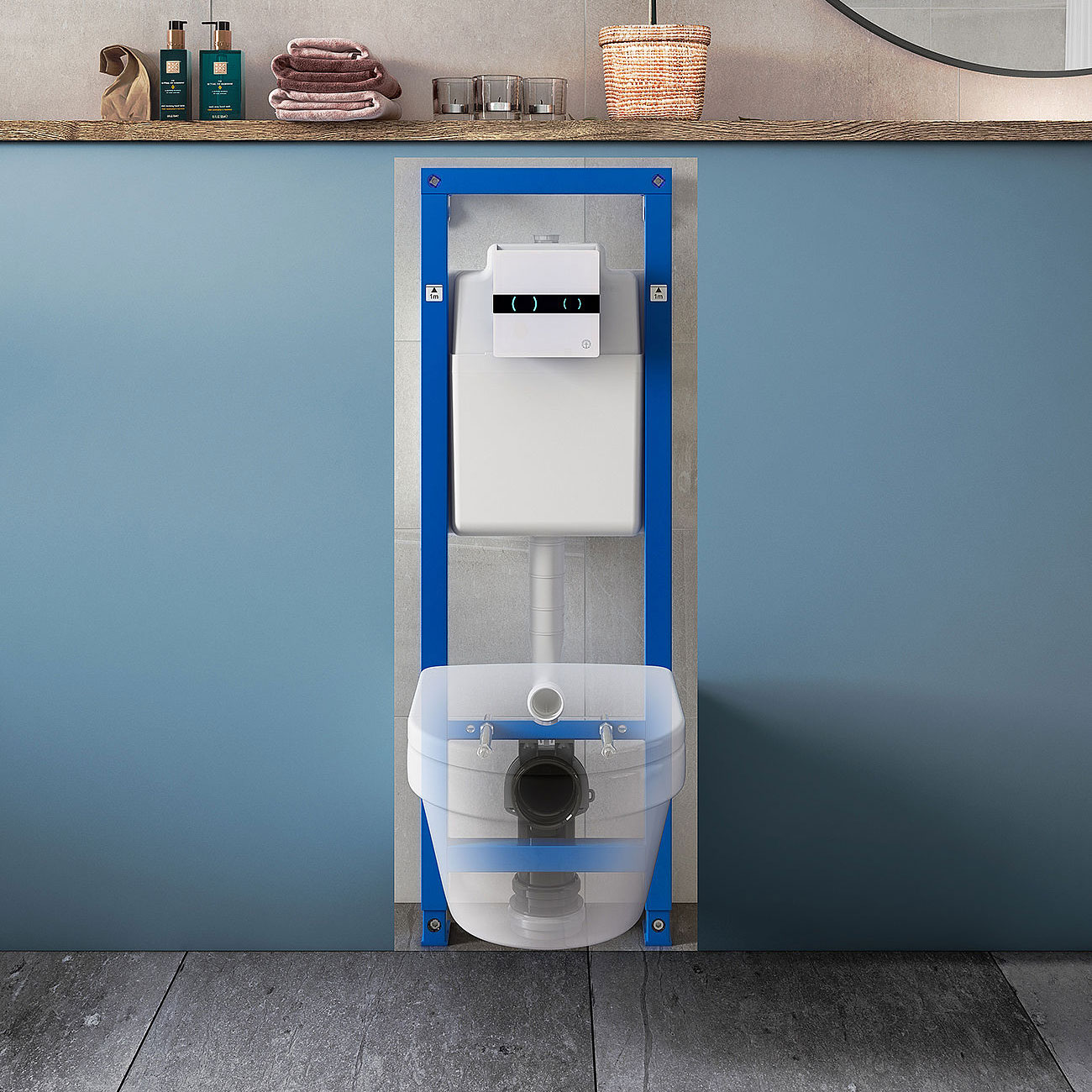 Vägghängd Toalettstol Gustavsberg Estetic All In One Komplett