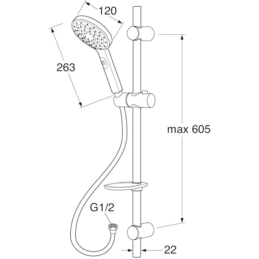 Duschset Gustavsberg Round