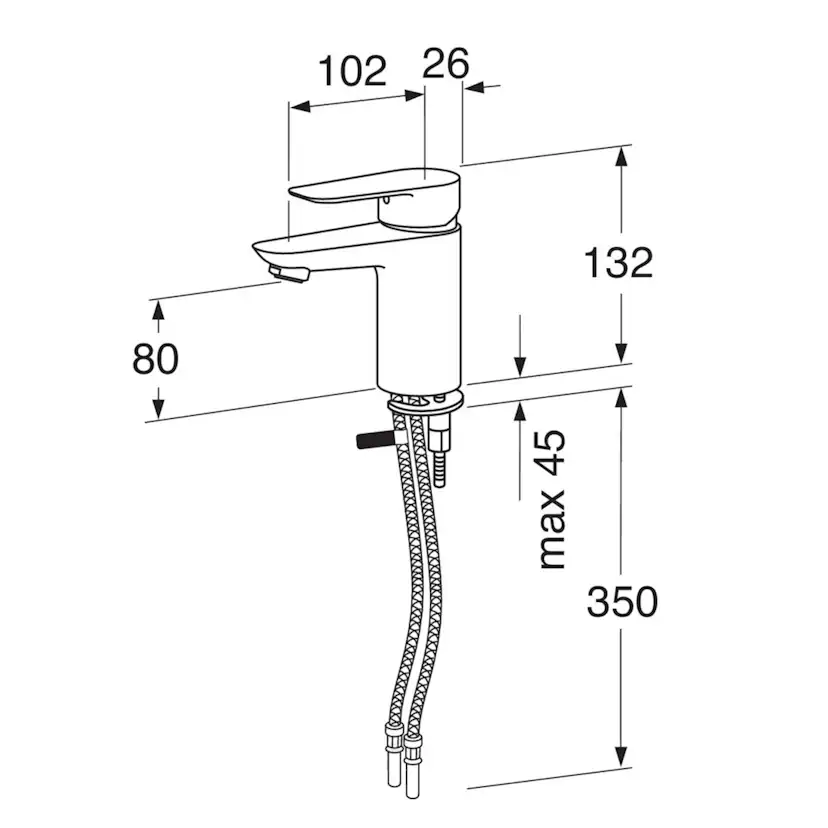 Tvättställsblandare Gustavsberg Atlantic