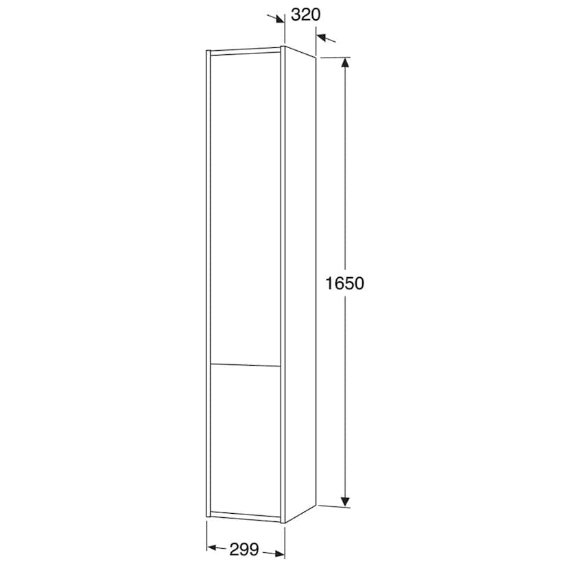 Högskåp Gustavsberg Artic 30 cm