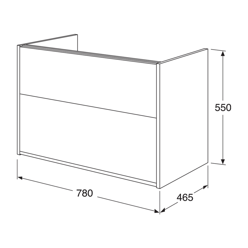 Tvättställsskåp Gustavsberg Artic 80 cm