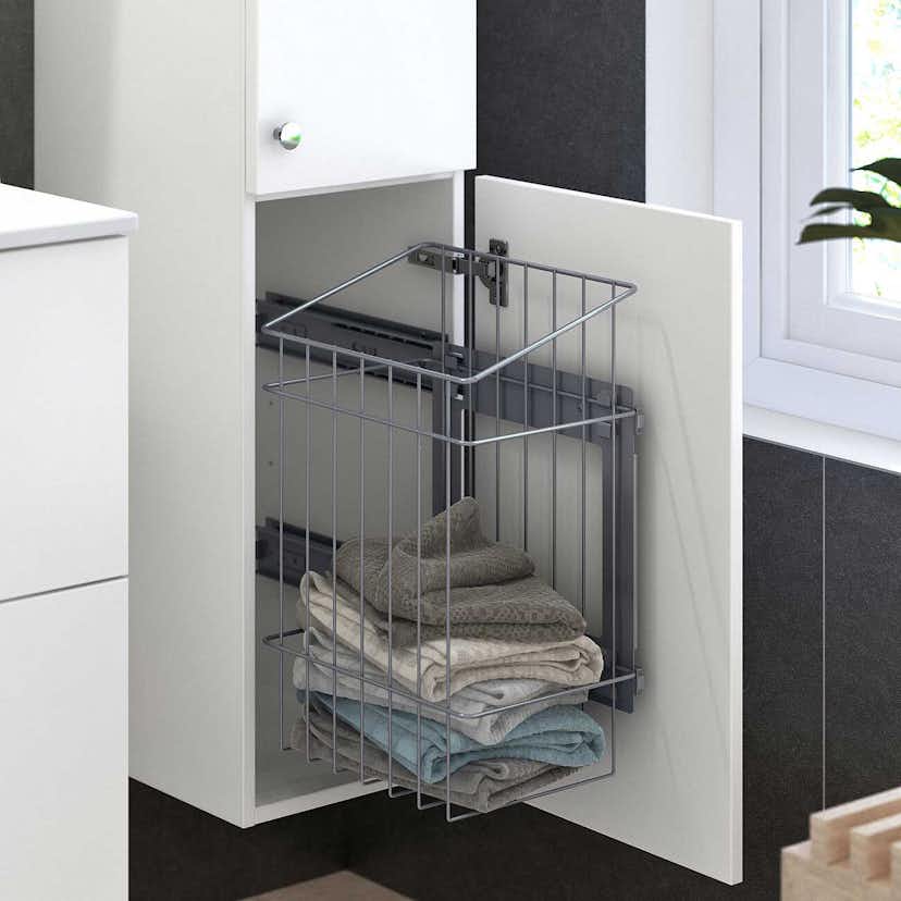 Tvättkorg Gustavsberg Graphic Base Utdragbar